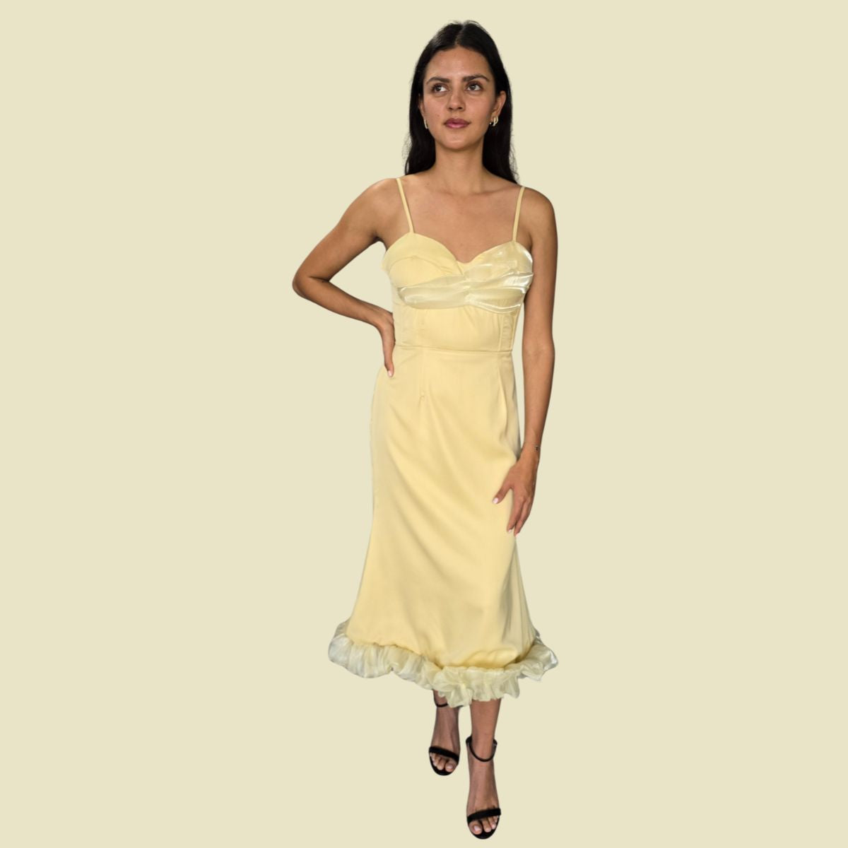 Vestido Buttermilk Falda Globo