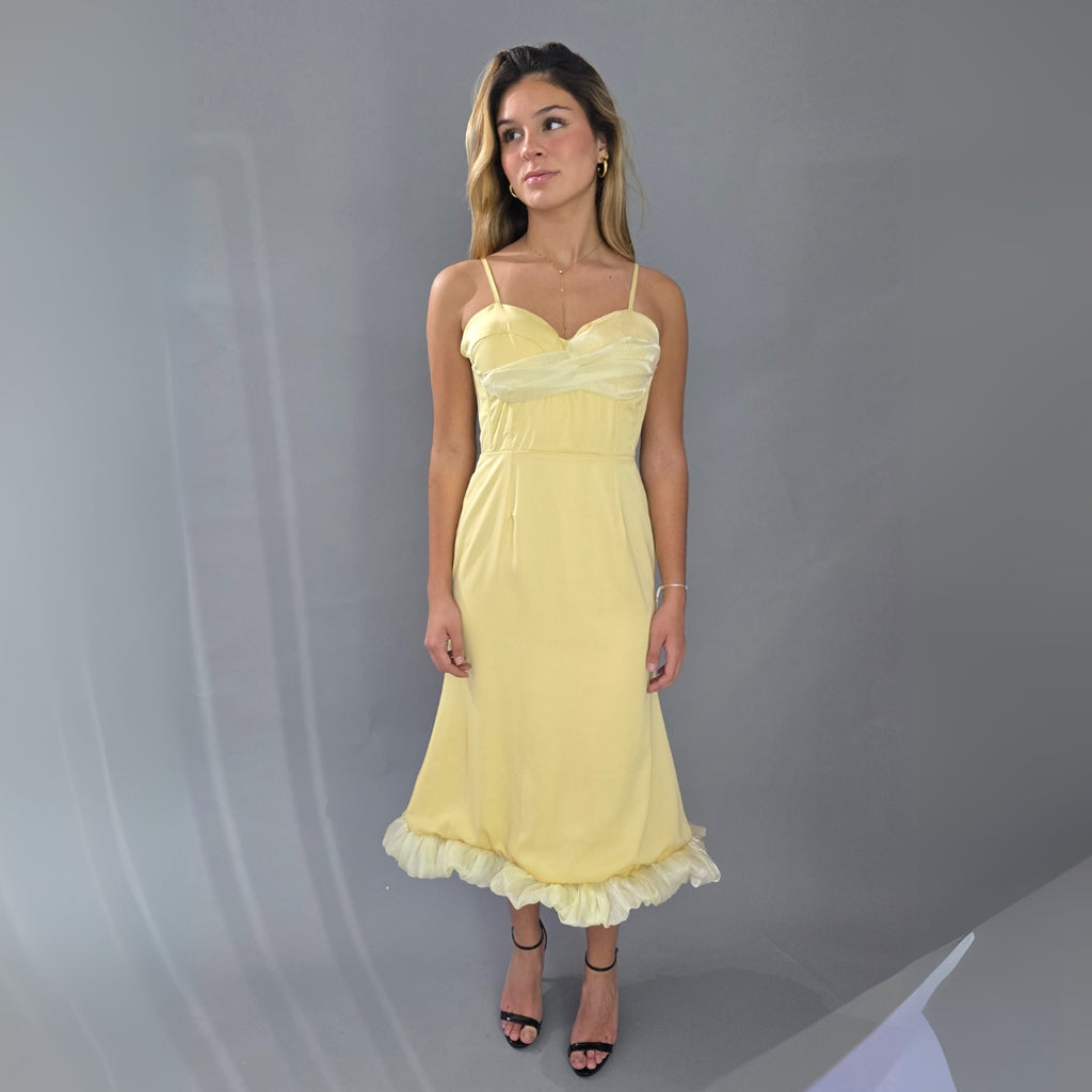 Vestido Buttermilk Falda Globo