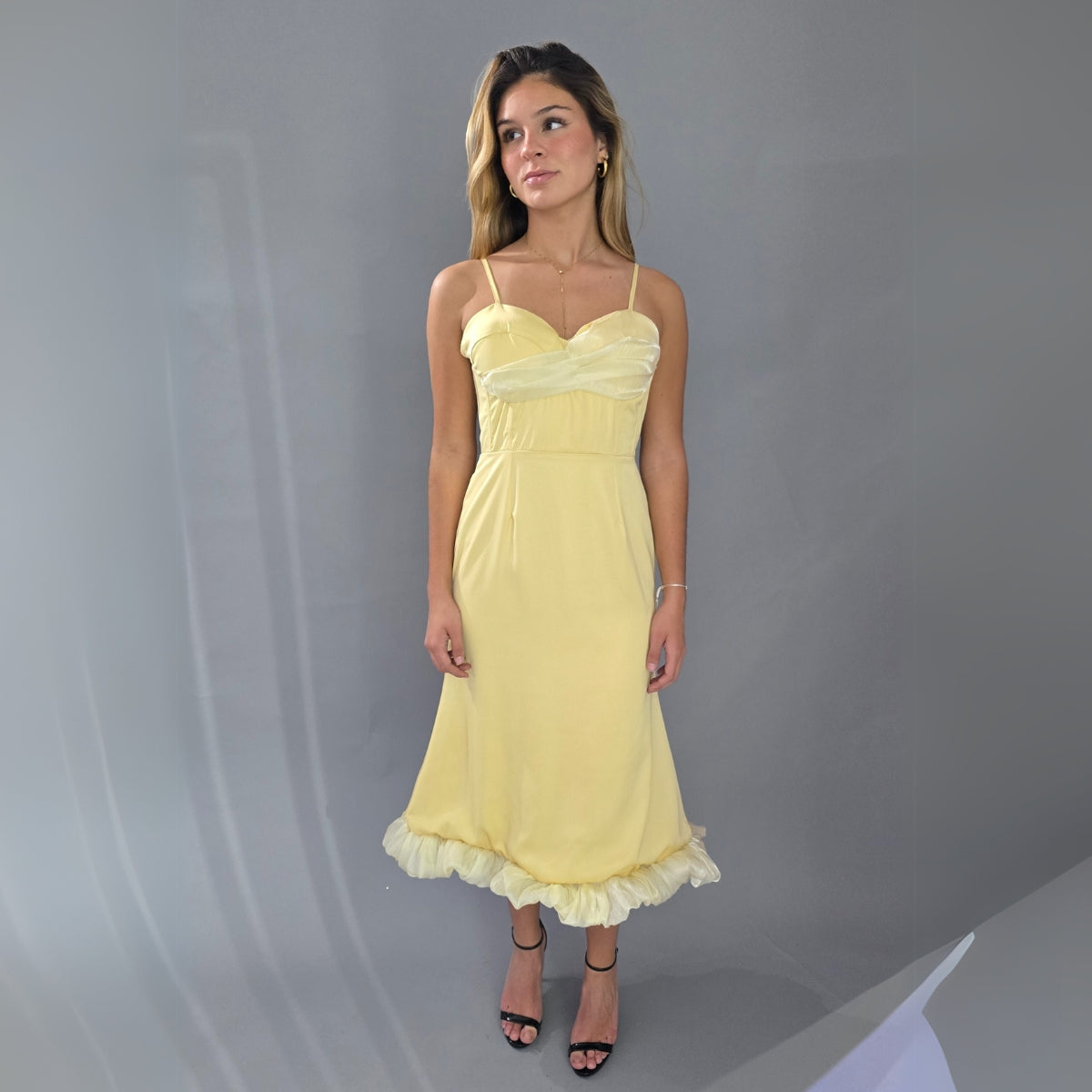 Vestido Buttermilk Falda Globo