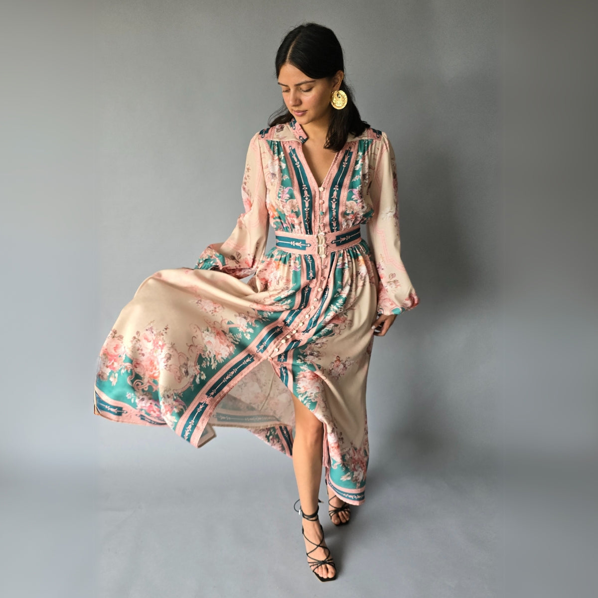 Maxi Vestido Floreado Boho