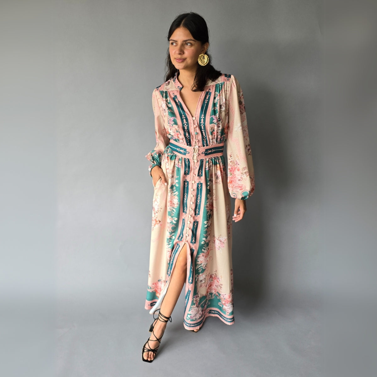 Maxi Vestido Floreado Boho
