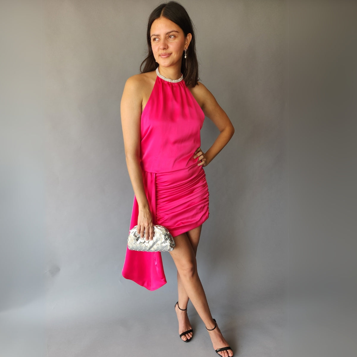 Vestido Halter corto