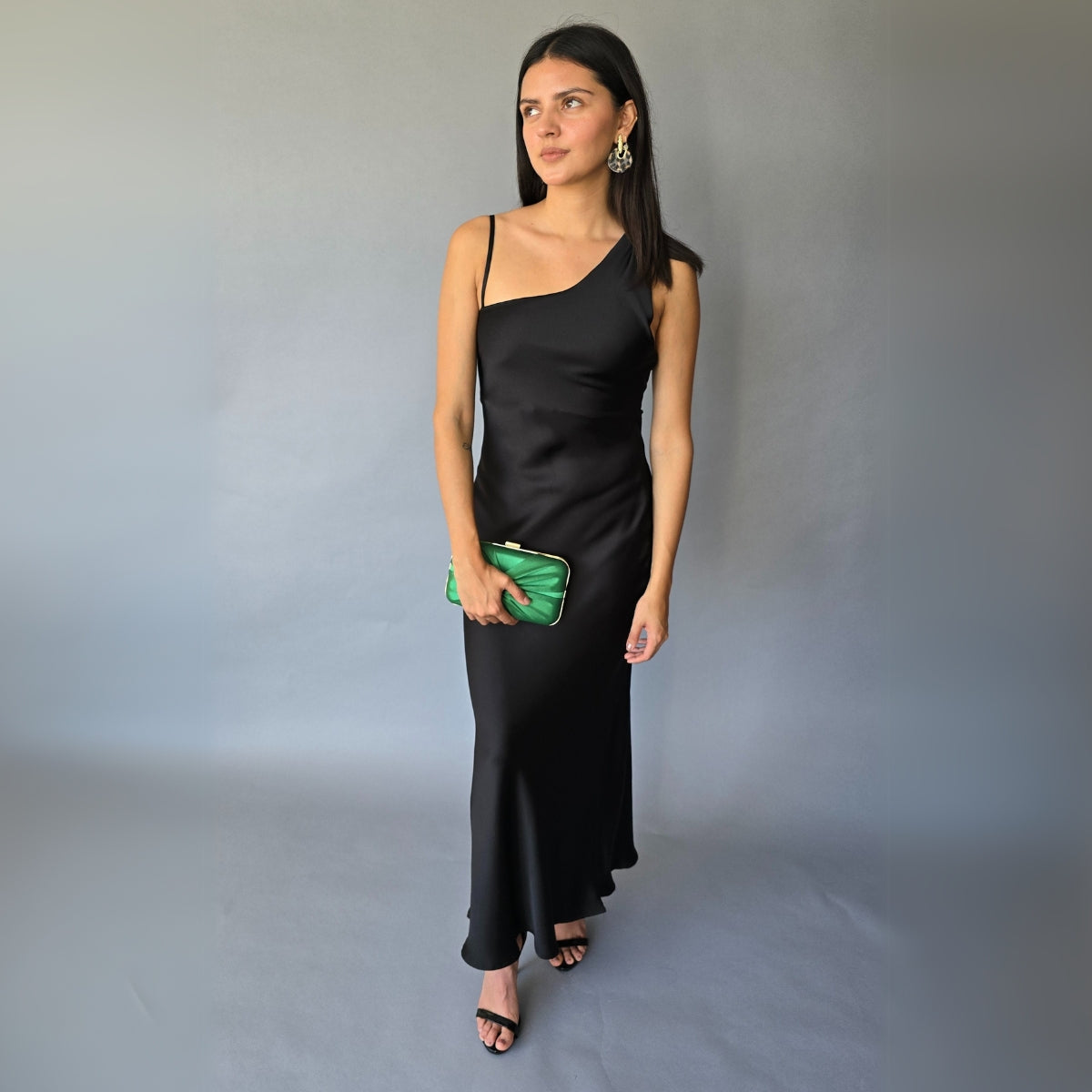 Vestido Negro Satin