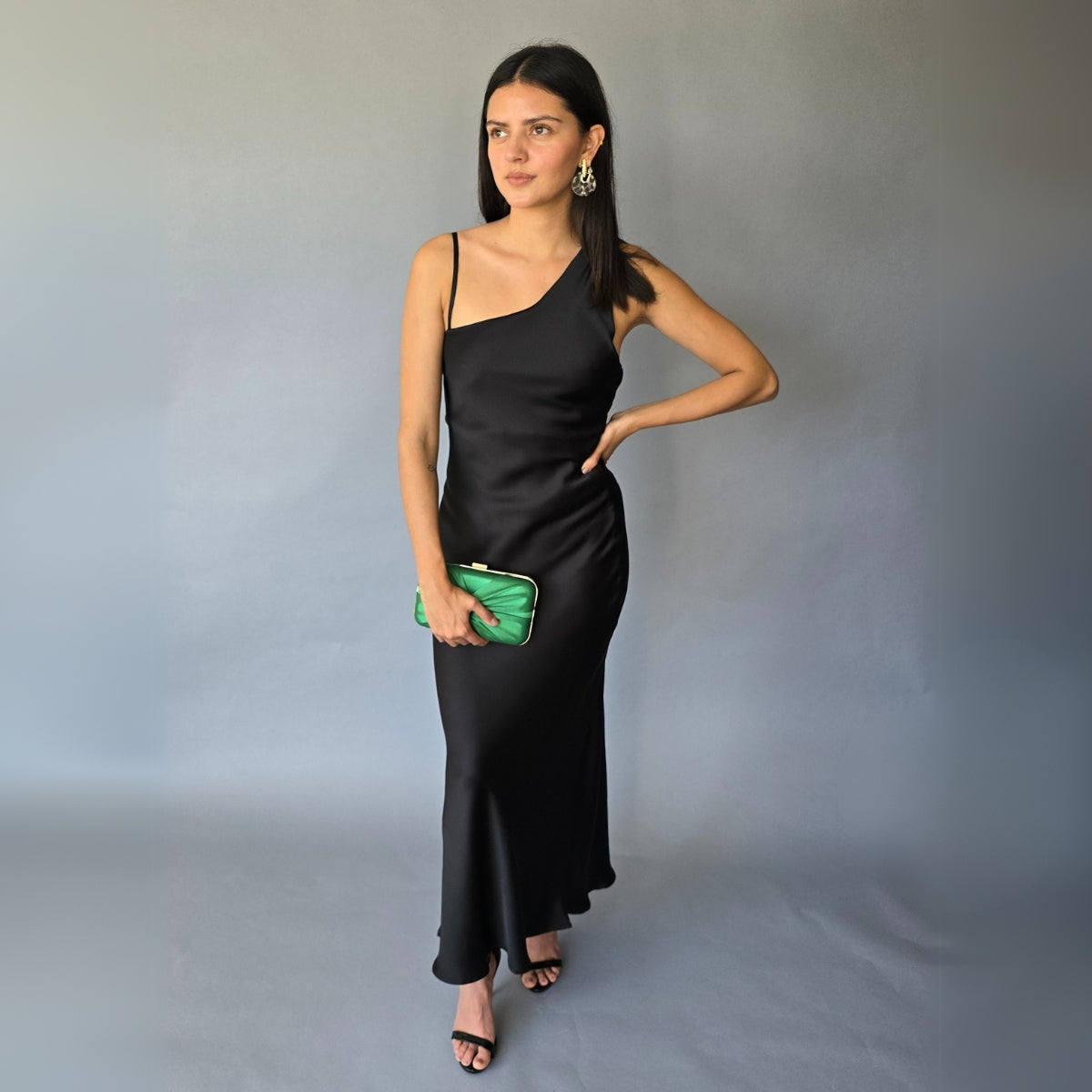 Vestido Negro Satin