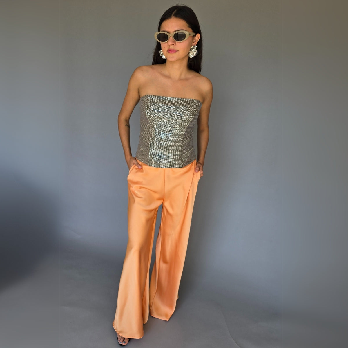 Pantalón Satin Melón