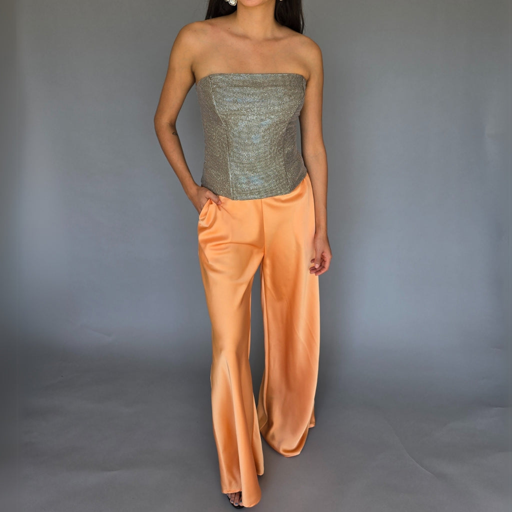 Pantalón Satin Melón