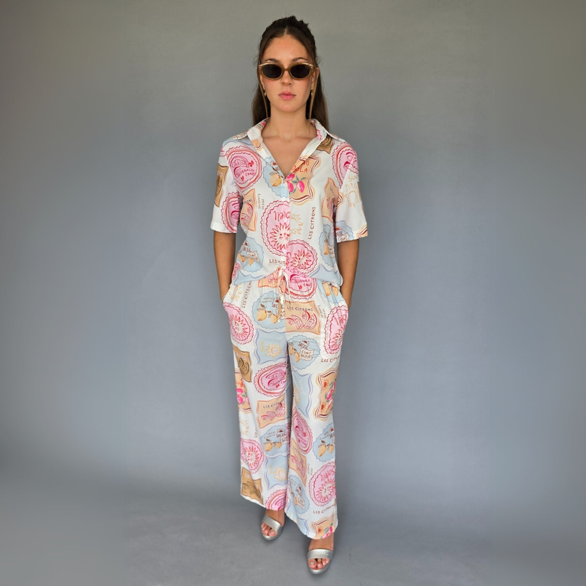 Set estampado colores pastel