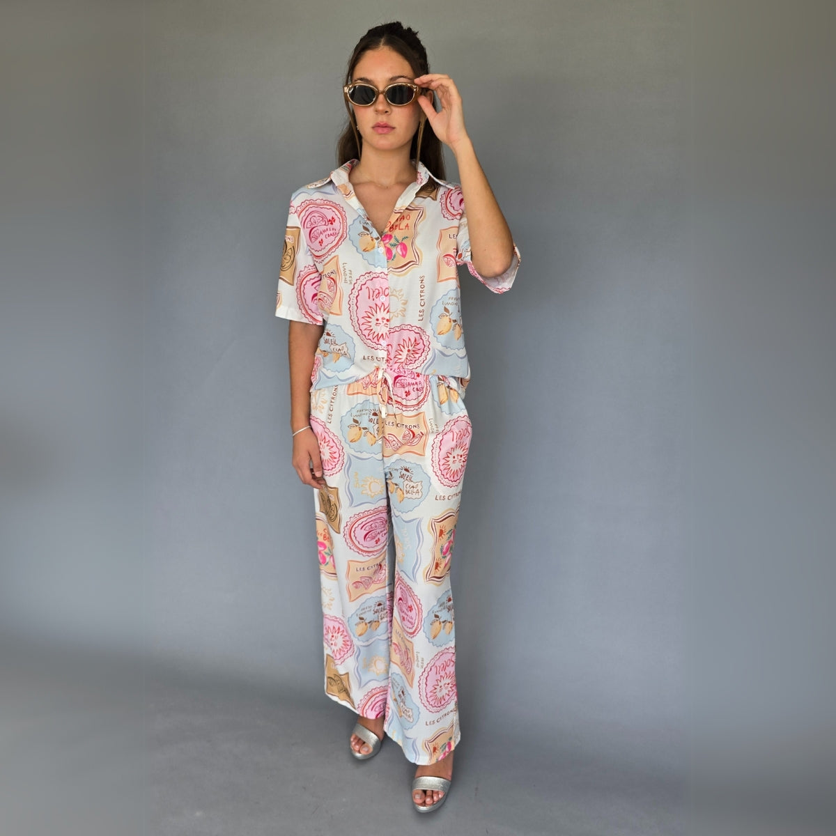 Set estampado colores pastel