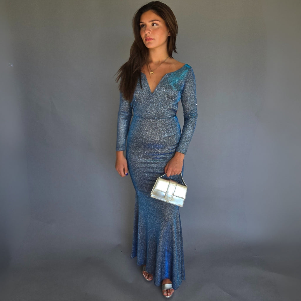 Vestido Tornasol Azul