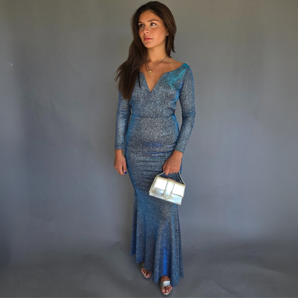 Vestido Tornasol Azul