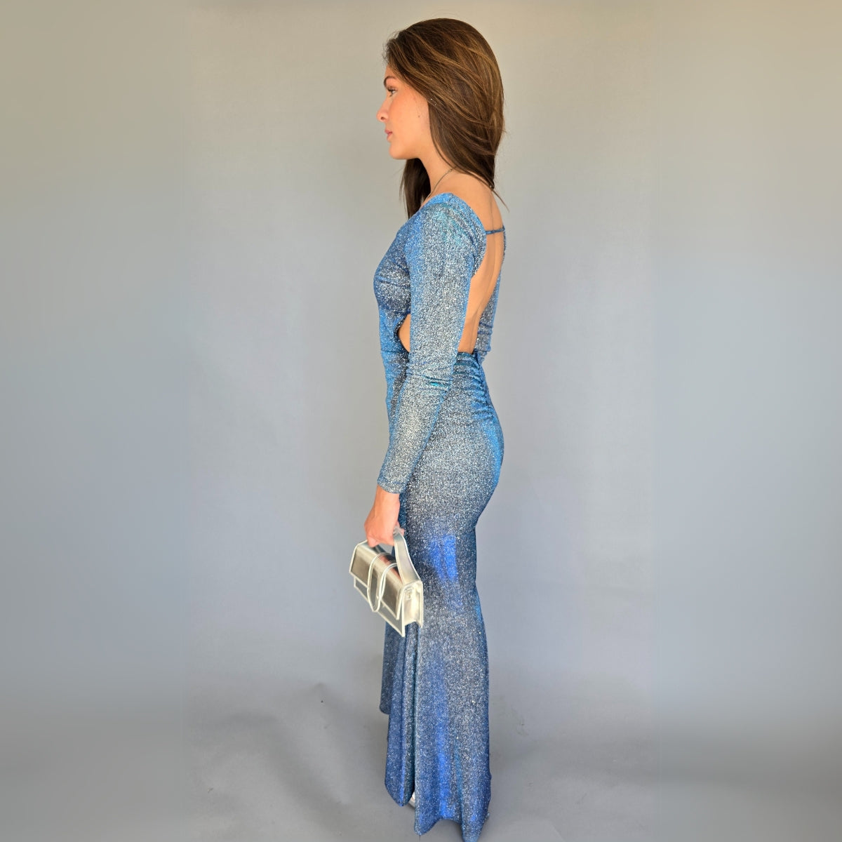 Vestido Tornasol Azul