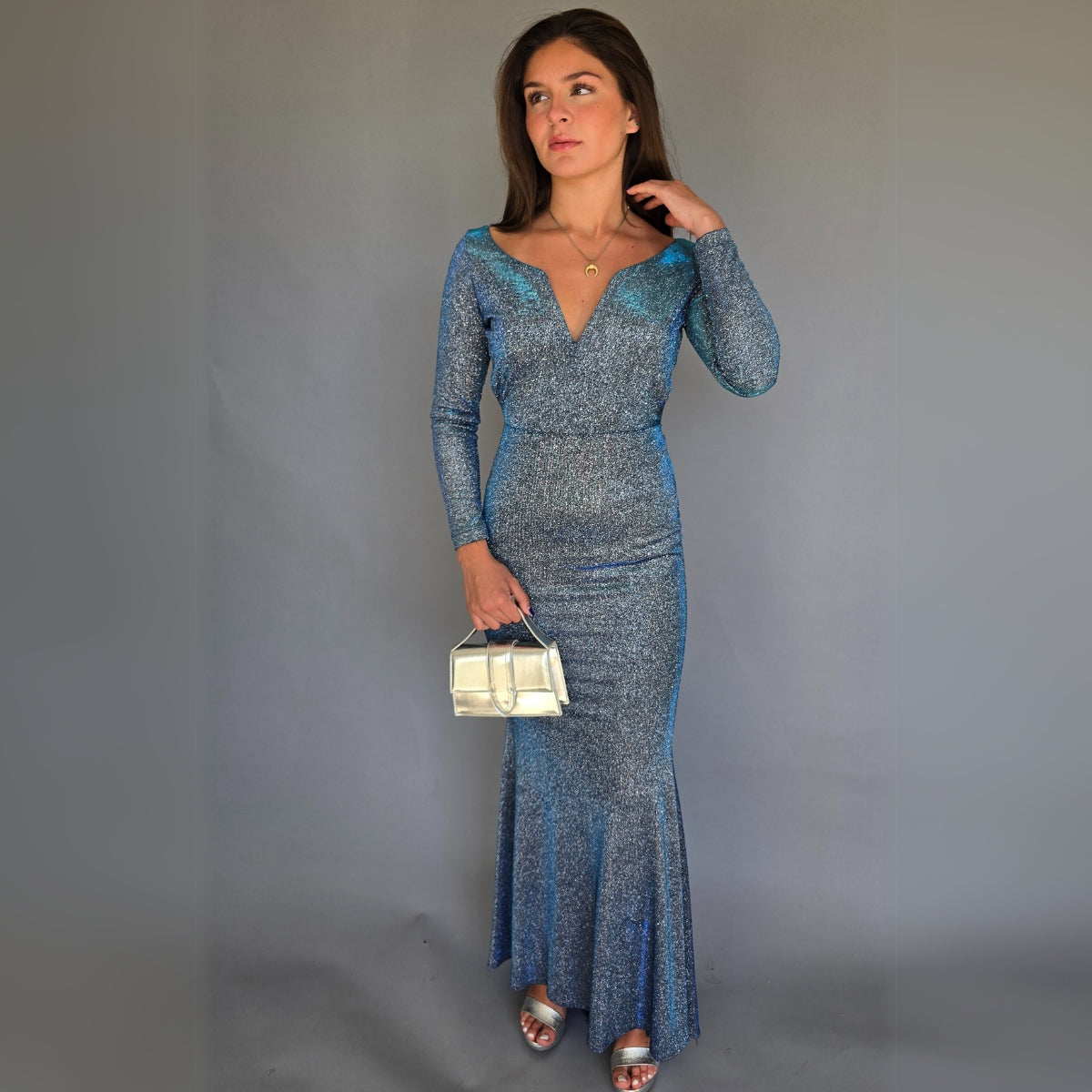 Vestido Tornasol Azul