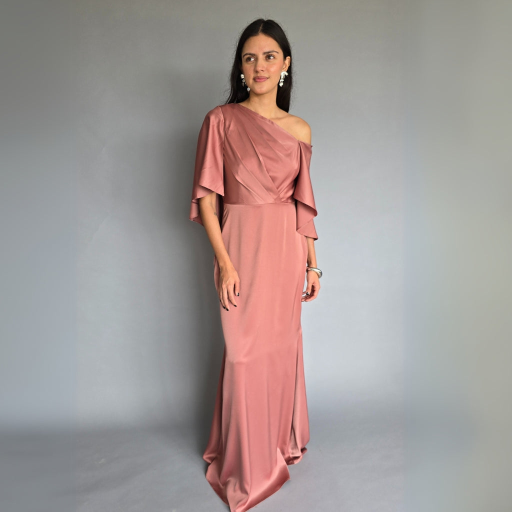 Vestido capa rosa o azúl
