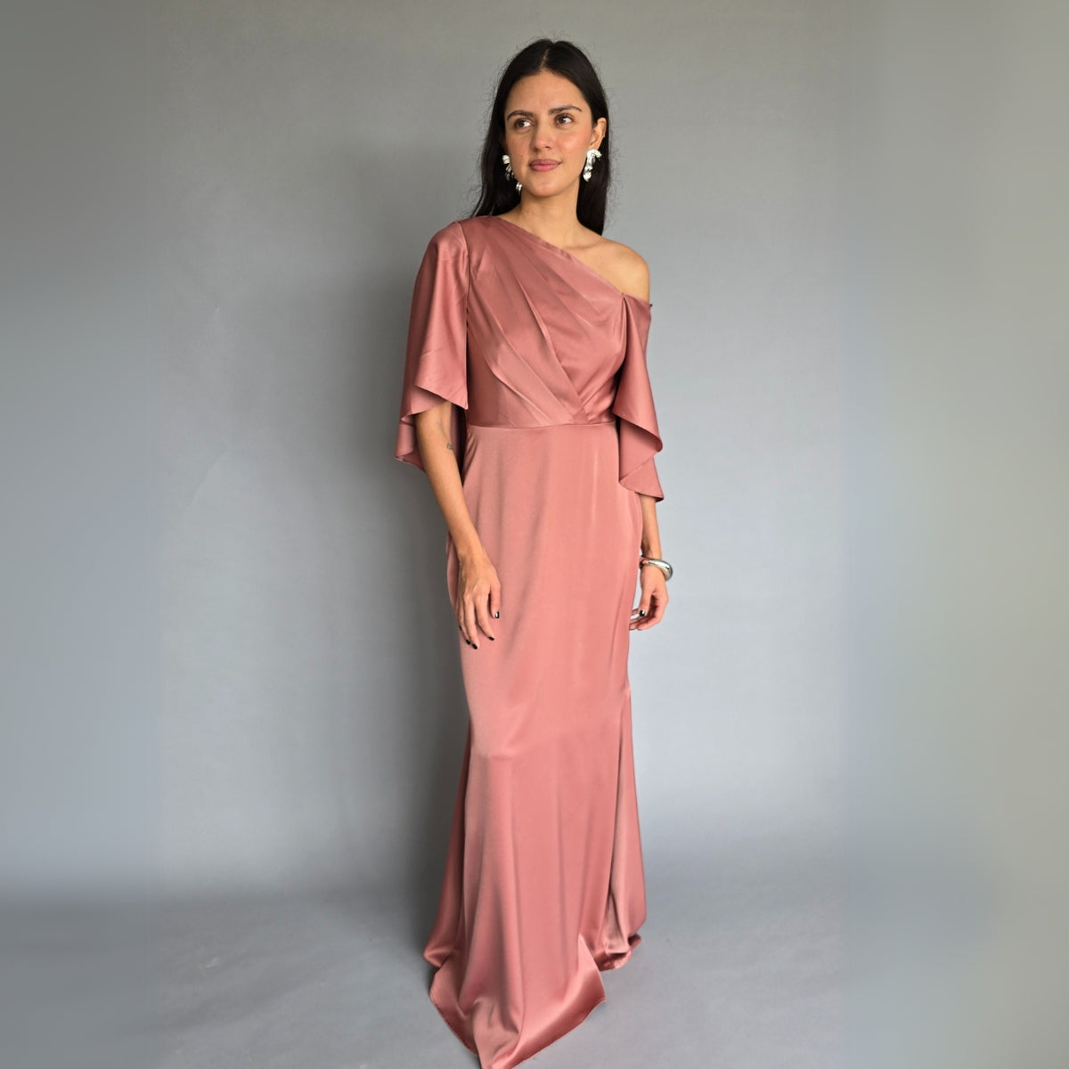 Vestido capa rosa o azúl