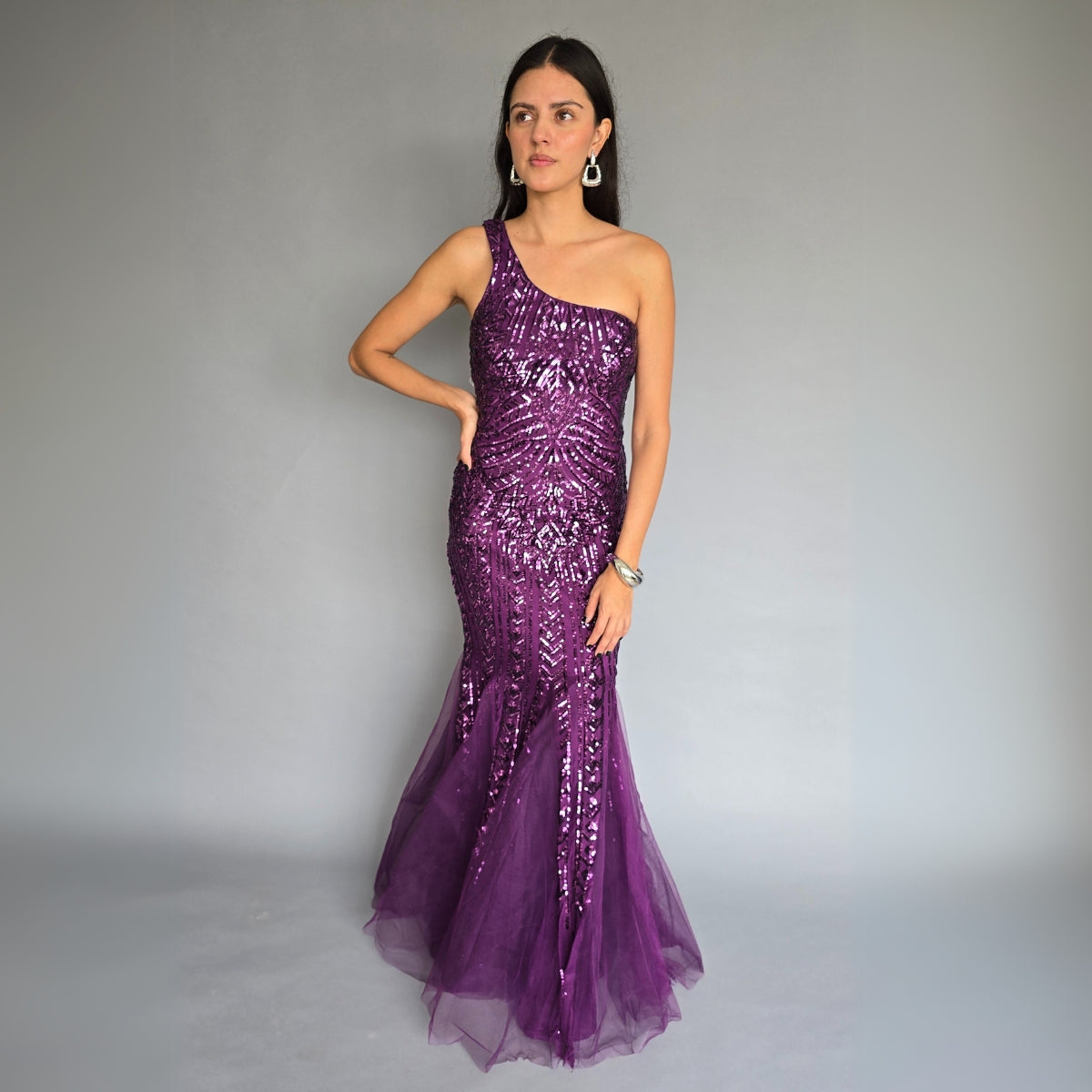 Vestido elegante Morado