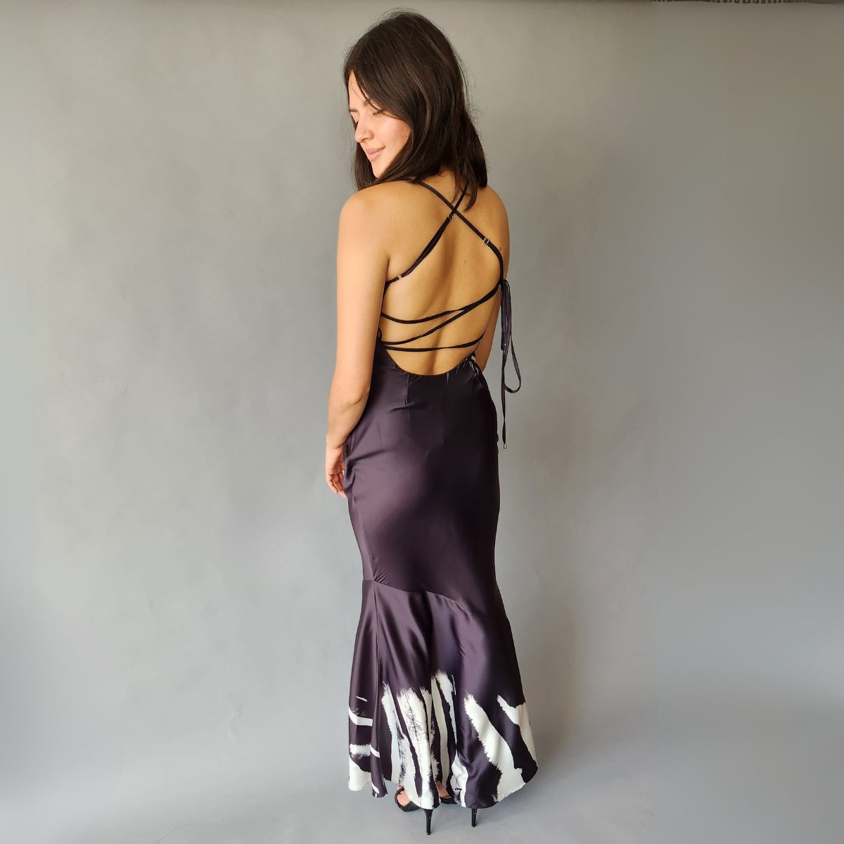 Vestido Tirantes Espalda Zebra