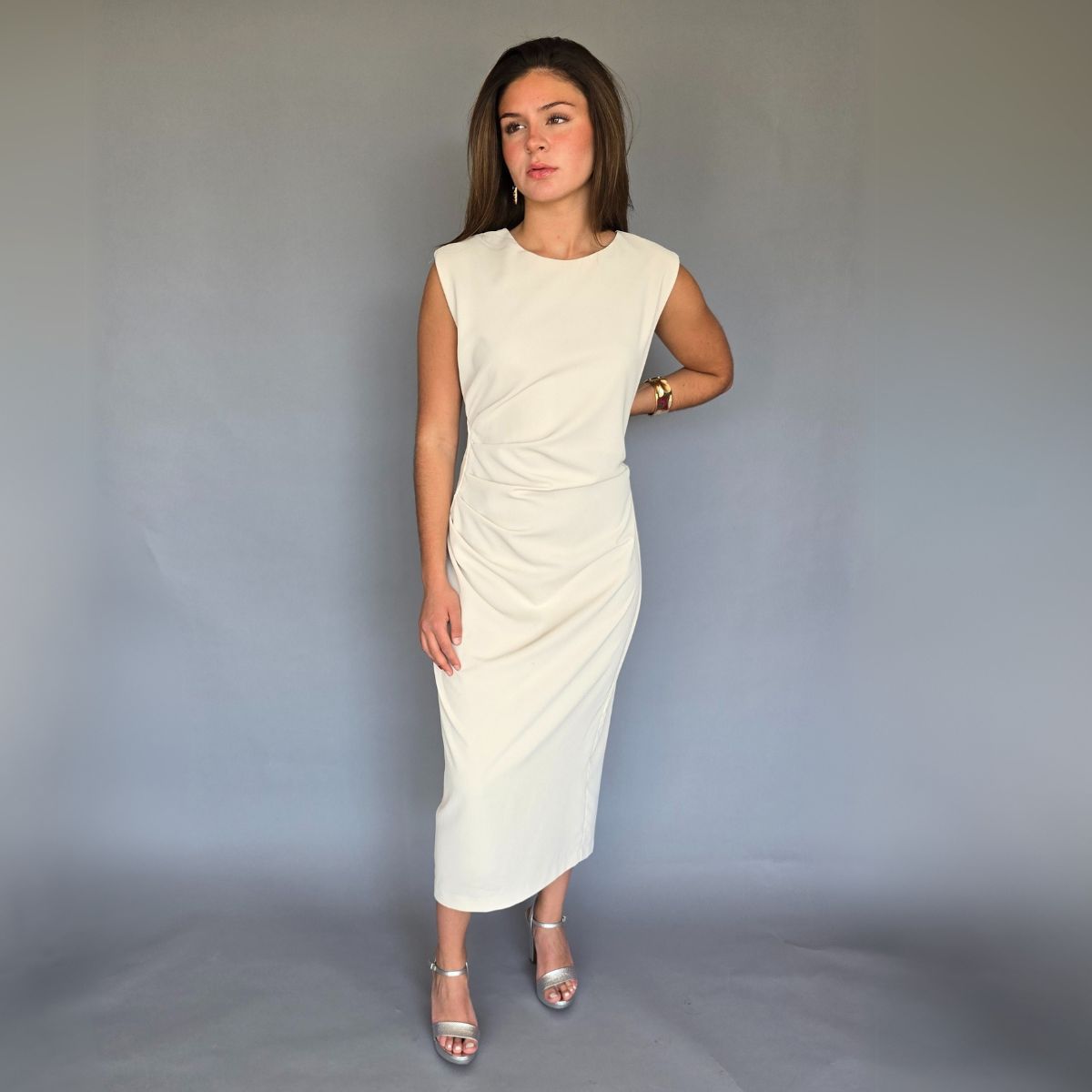 Vestido Midi Marfil