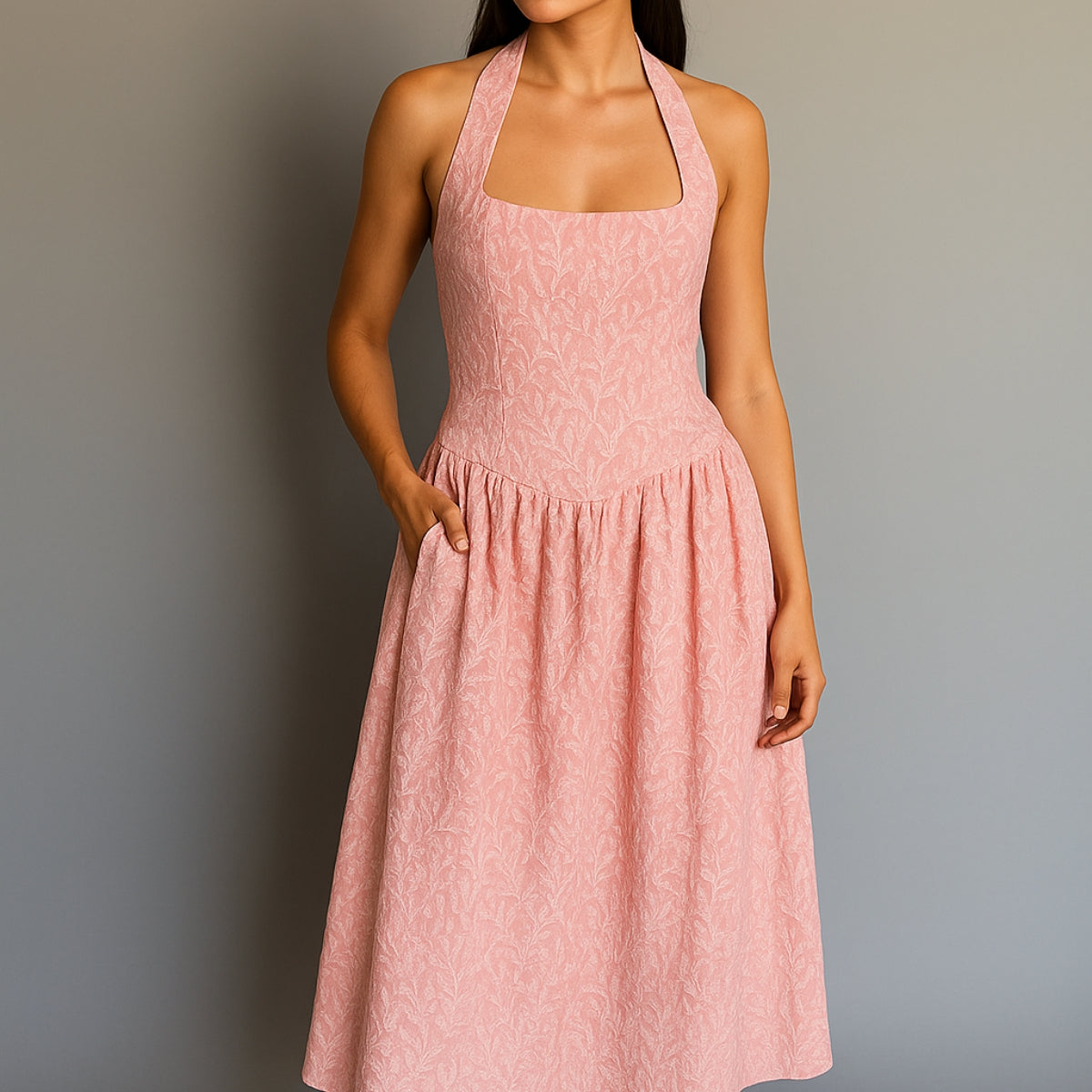 Vestido Midi corte Princesa