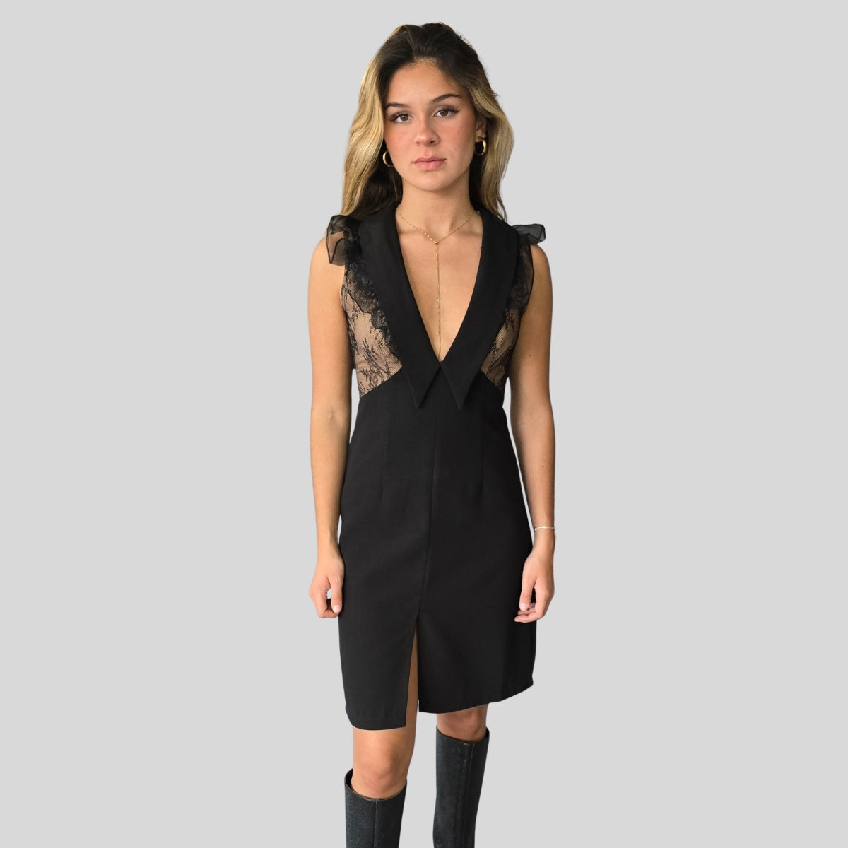 Vestido Encaje Negro
