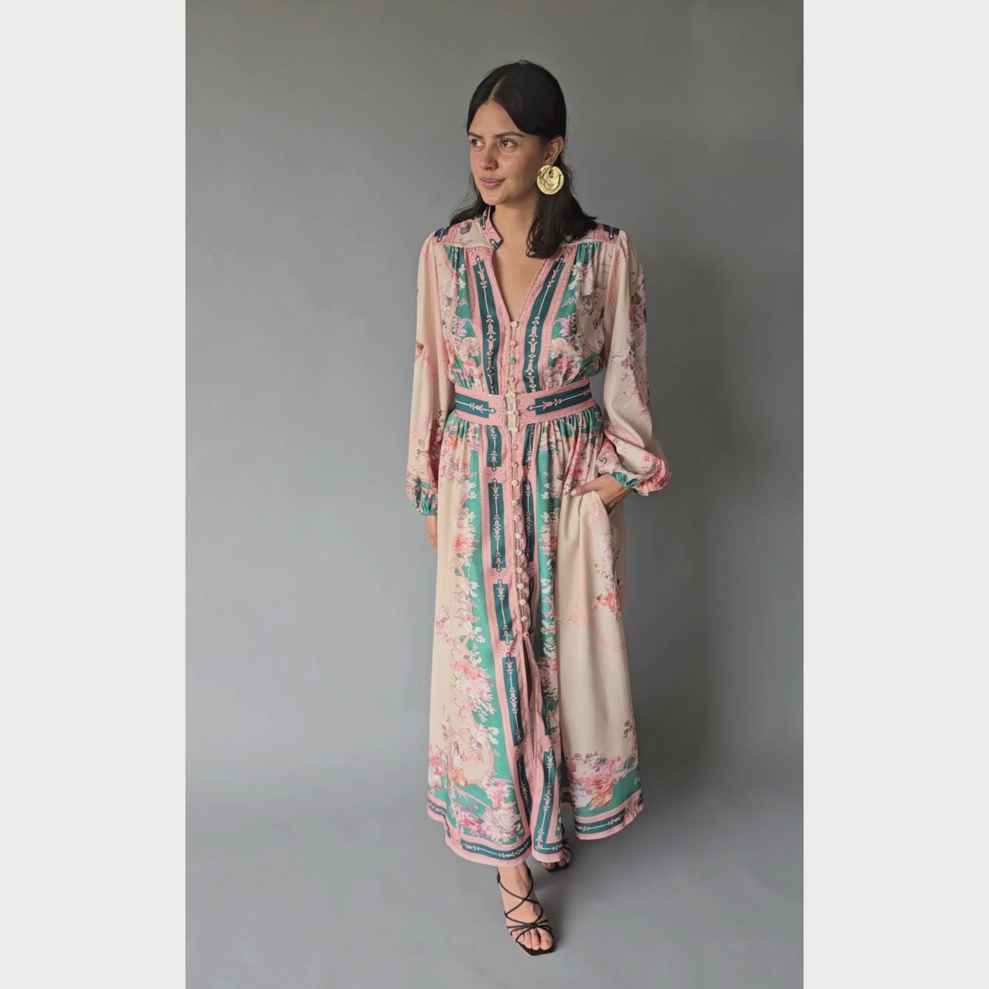 Maxi Vestido Floreado Boho