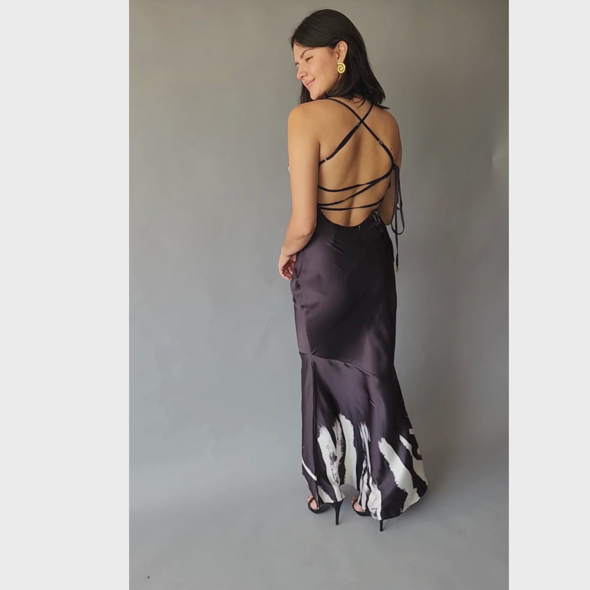Vestido Tirantes Espalda Zebra