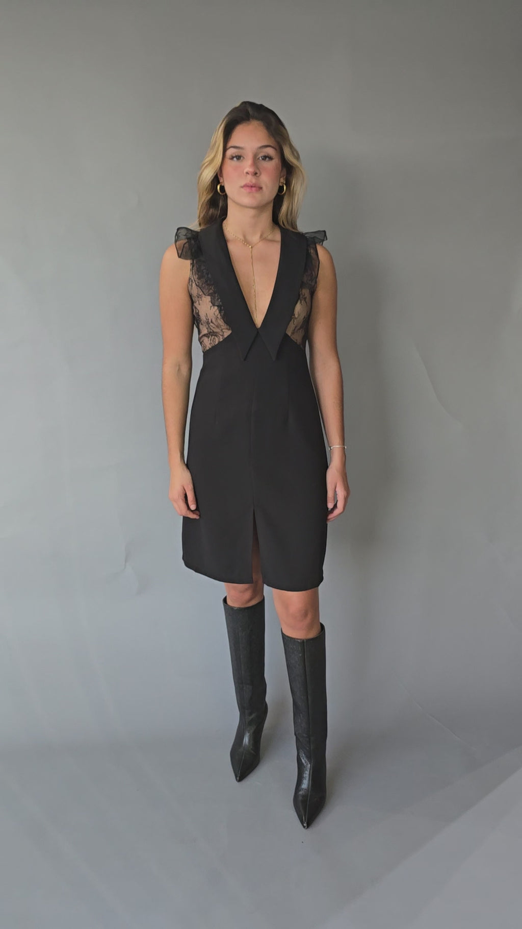 Vestido Encaje Negro