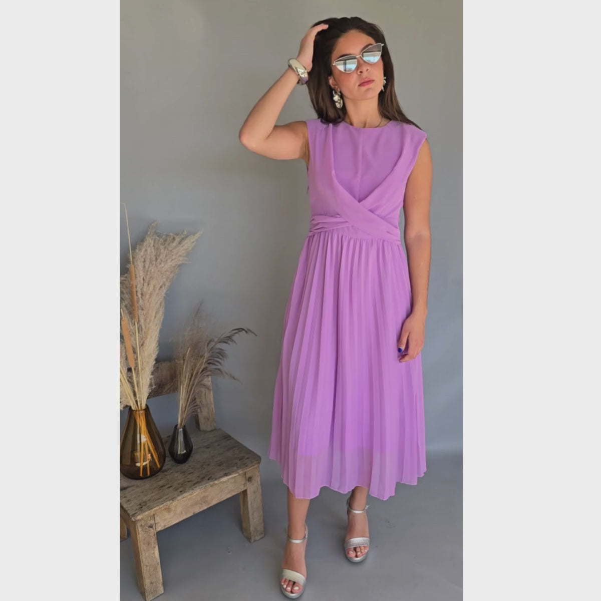 Vestido Midi Lila