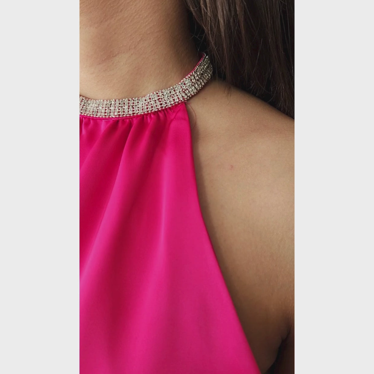 Vestido Halter corto