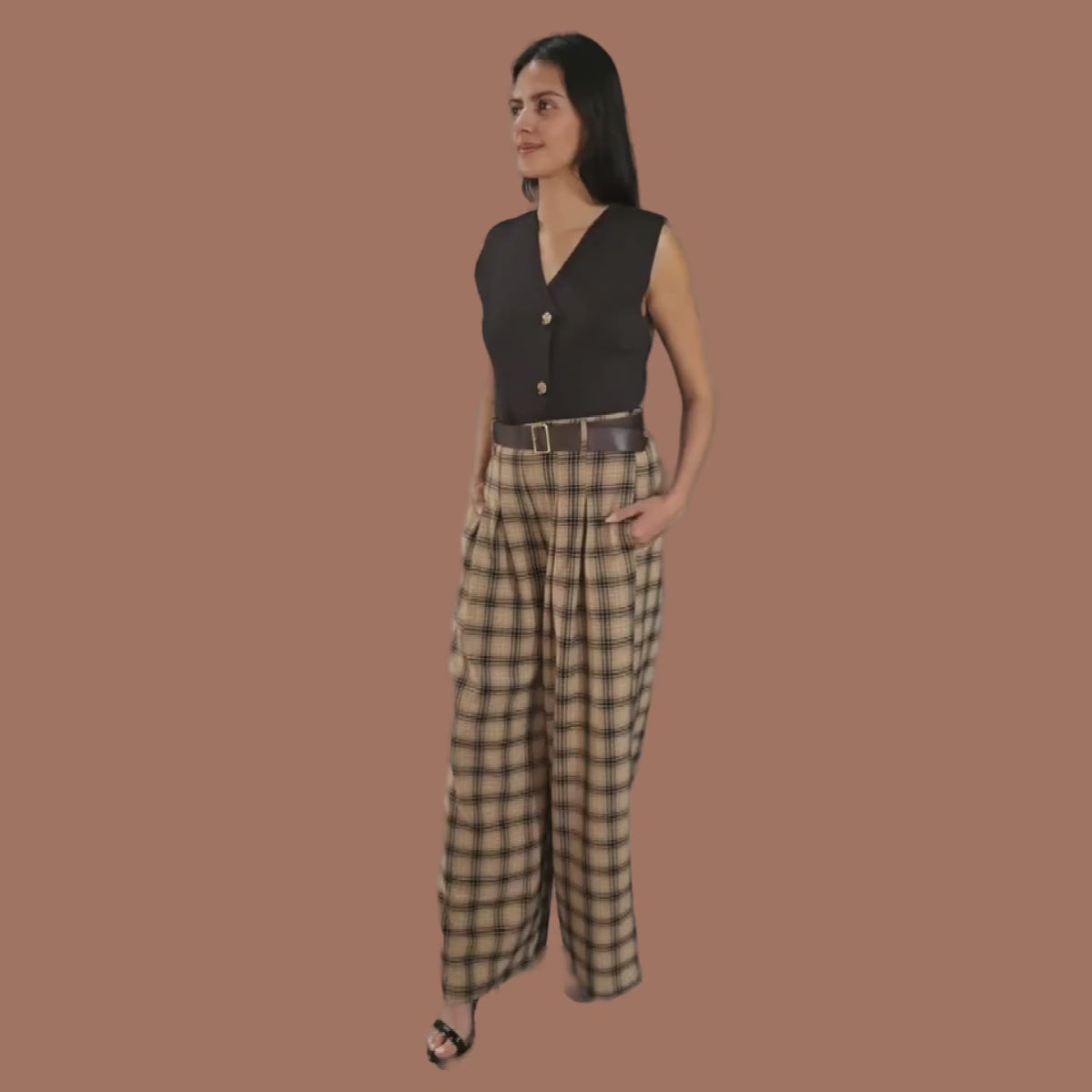 Pantalón estampado tartan