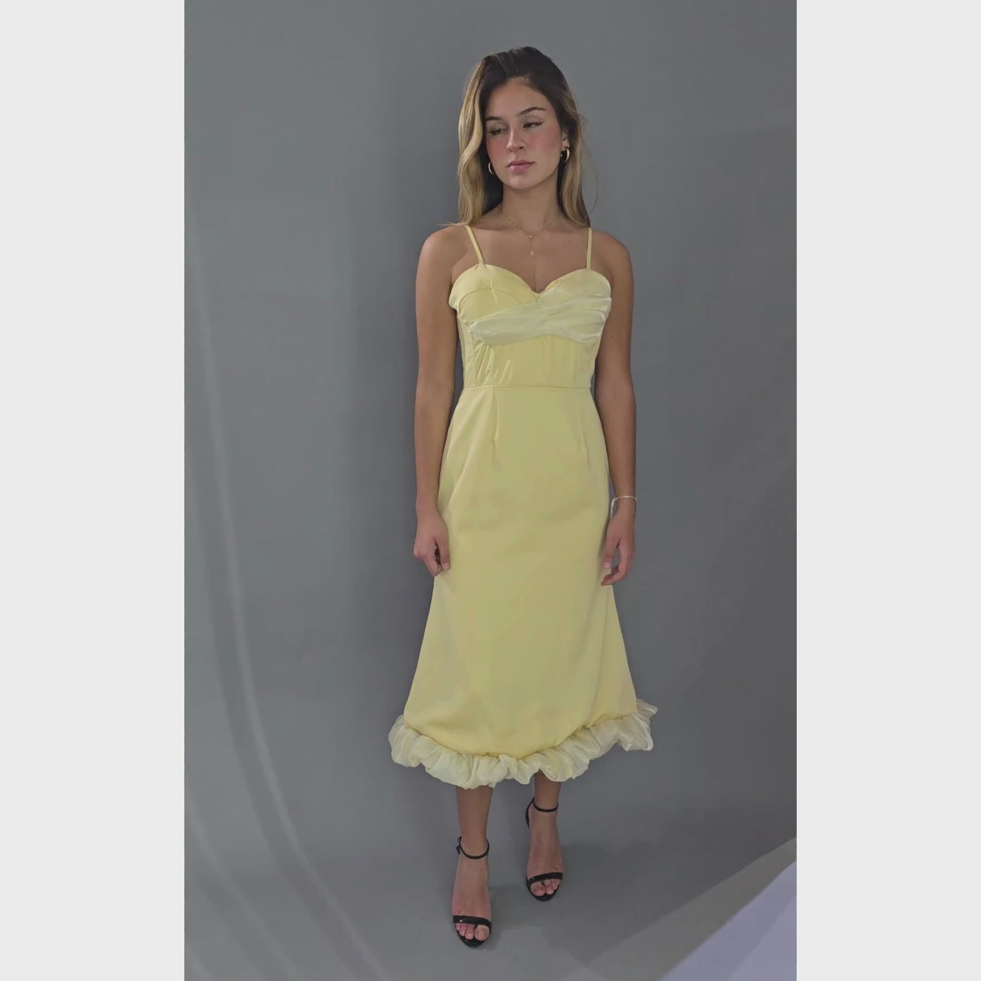 Vestido Buttermilk Falda Globo