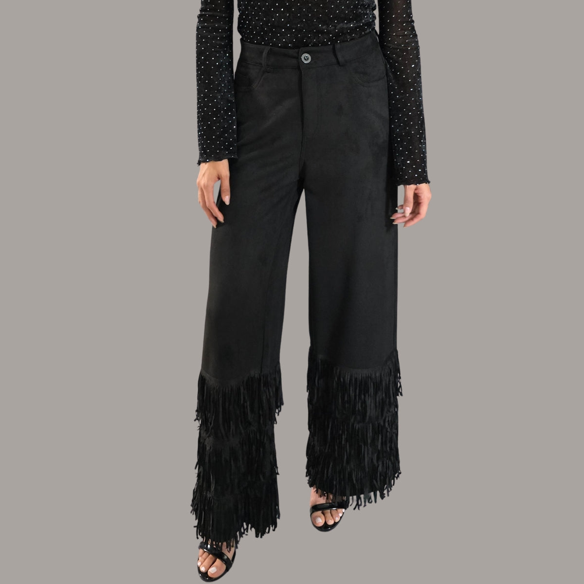 Pantalón gamuza cowboy chic