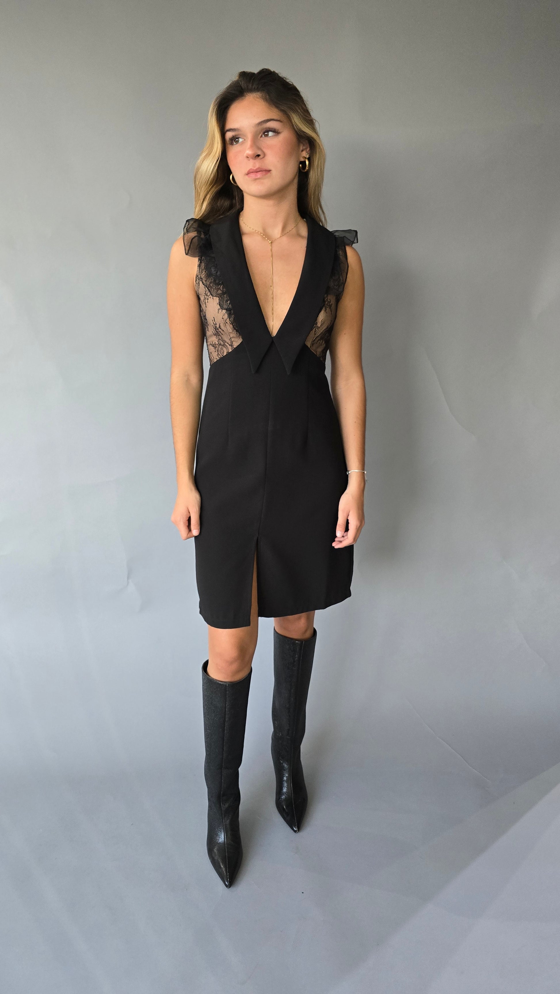 Vestido Encaje Negro