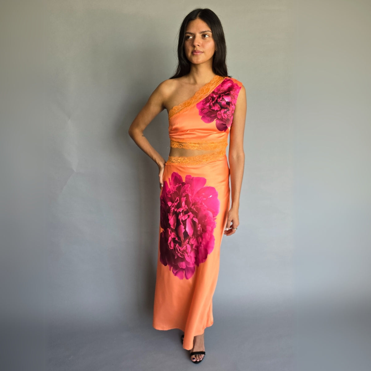 Vestido Naranja Cutoff