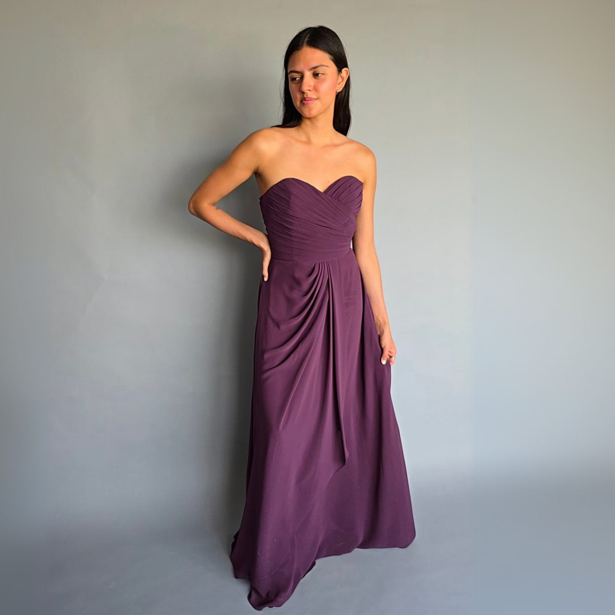 Vestido Uva Strapless