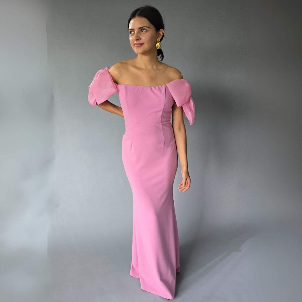Vestido Moño Hombros