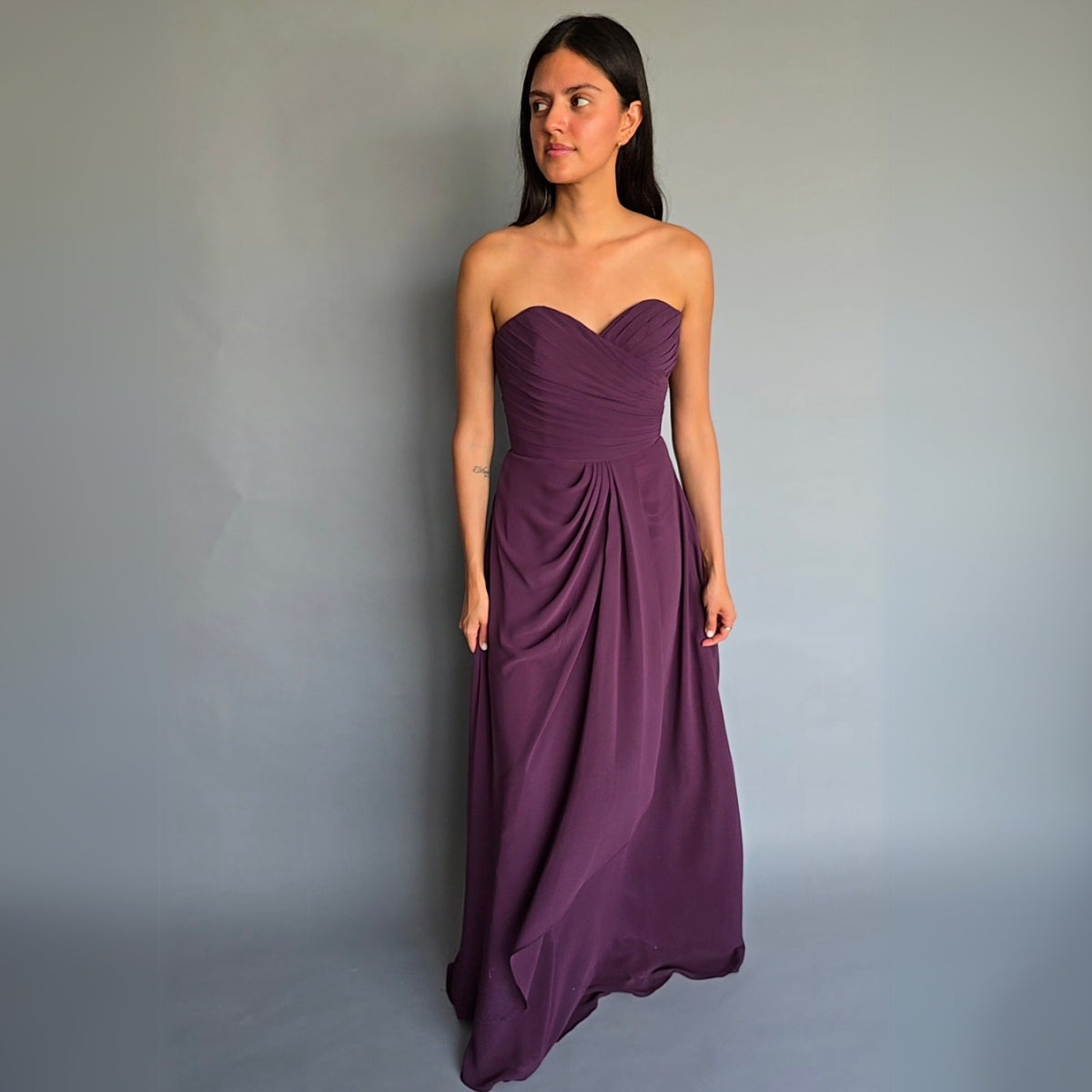 Vestido Uva Strapless