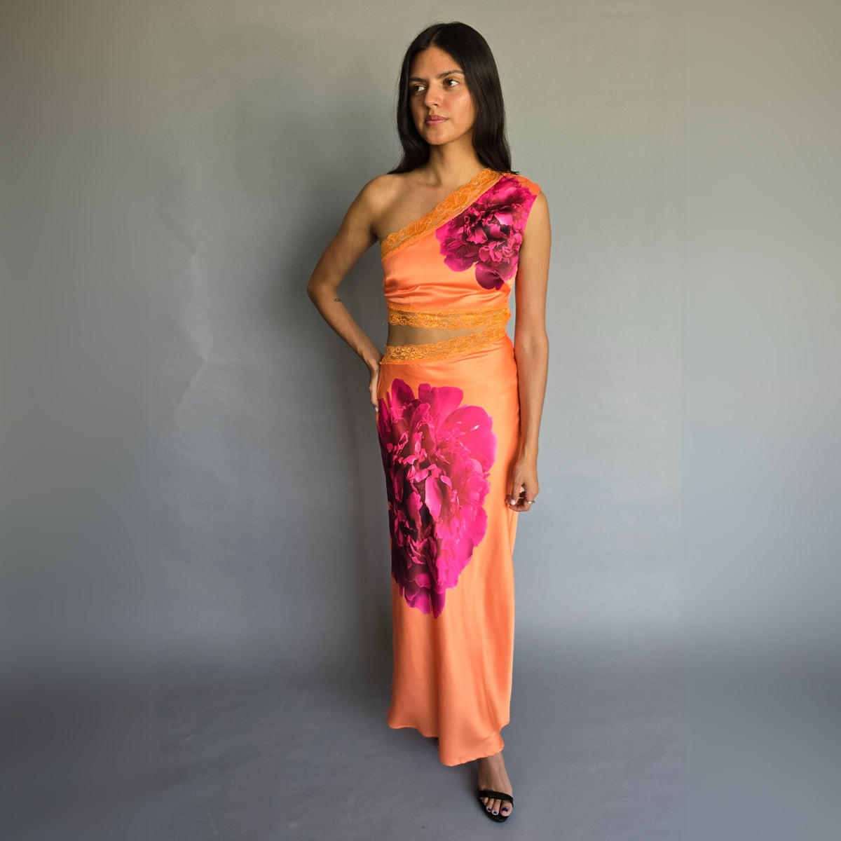 Vestido Naranja Cutoff