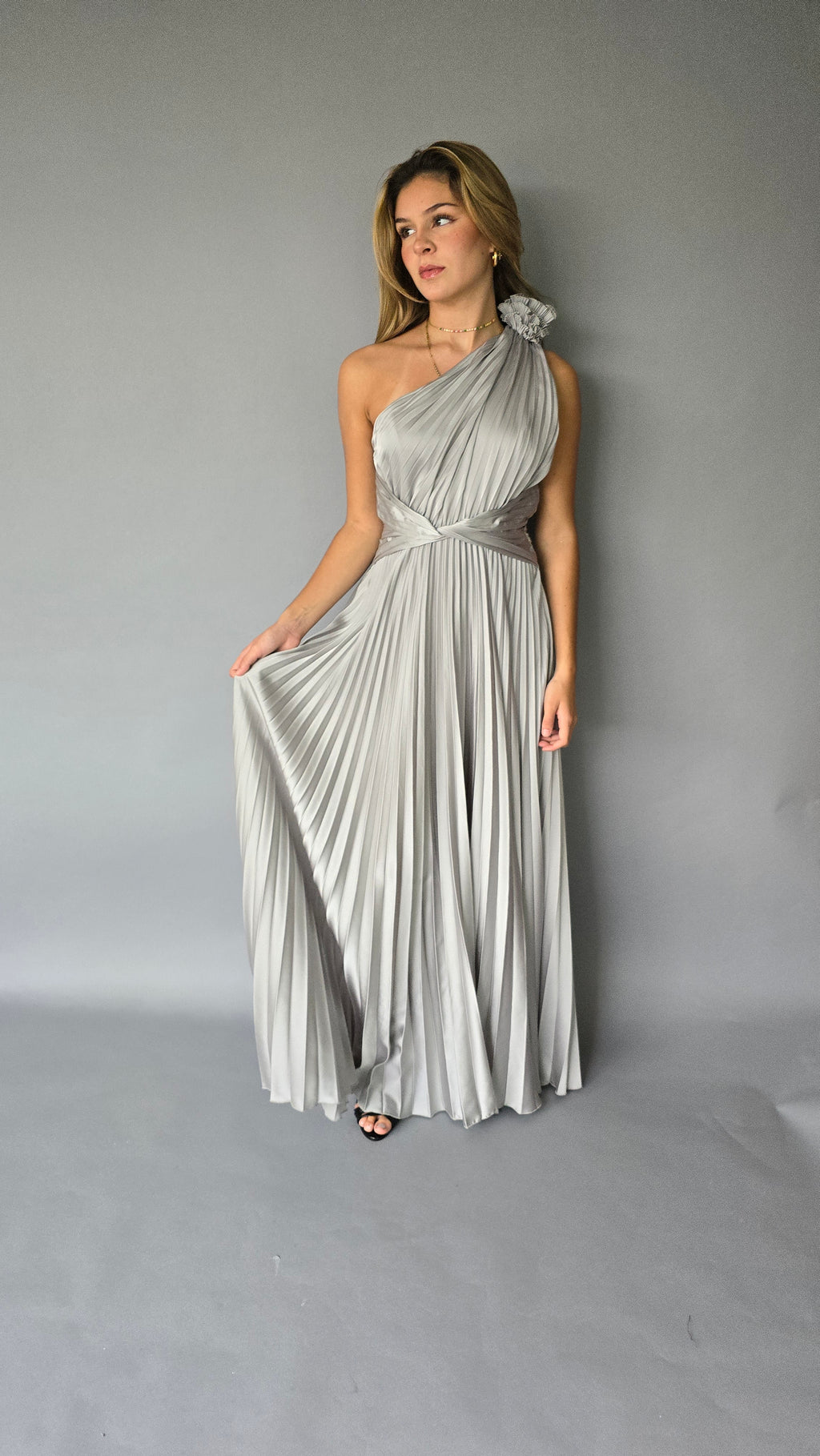Maxi Vestido Plata
