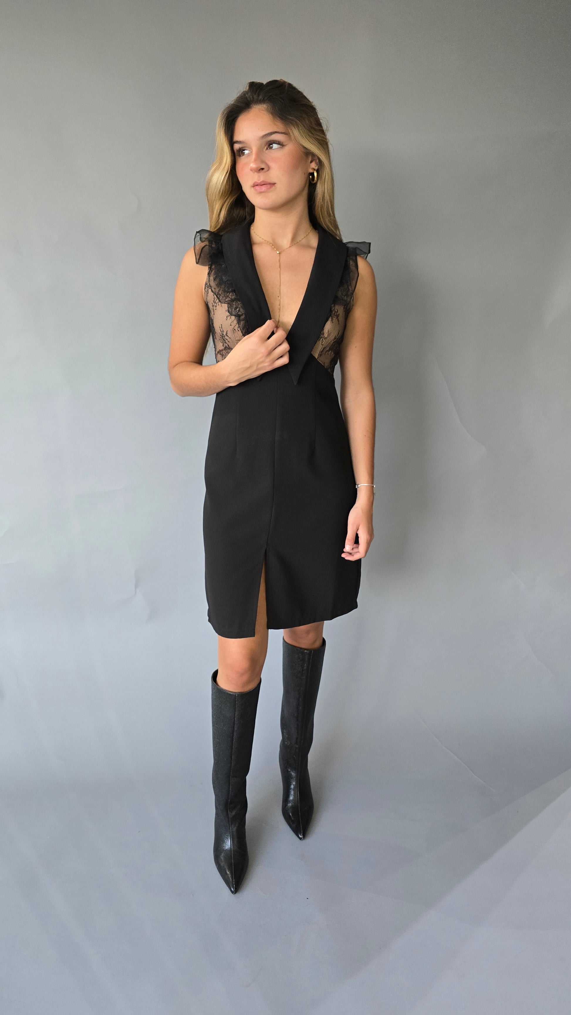 Vestido Encaje Negro