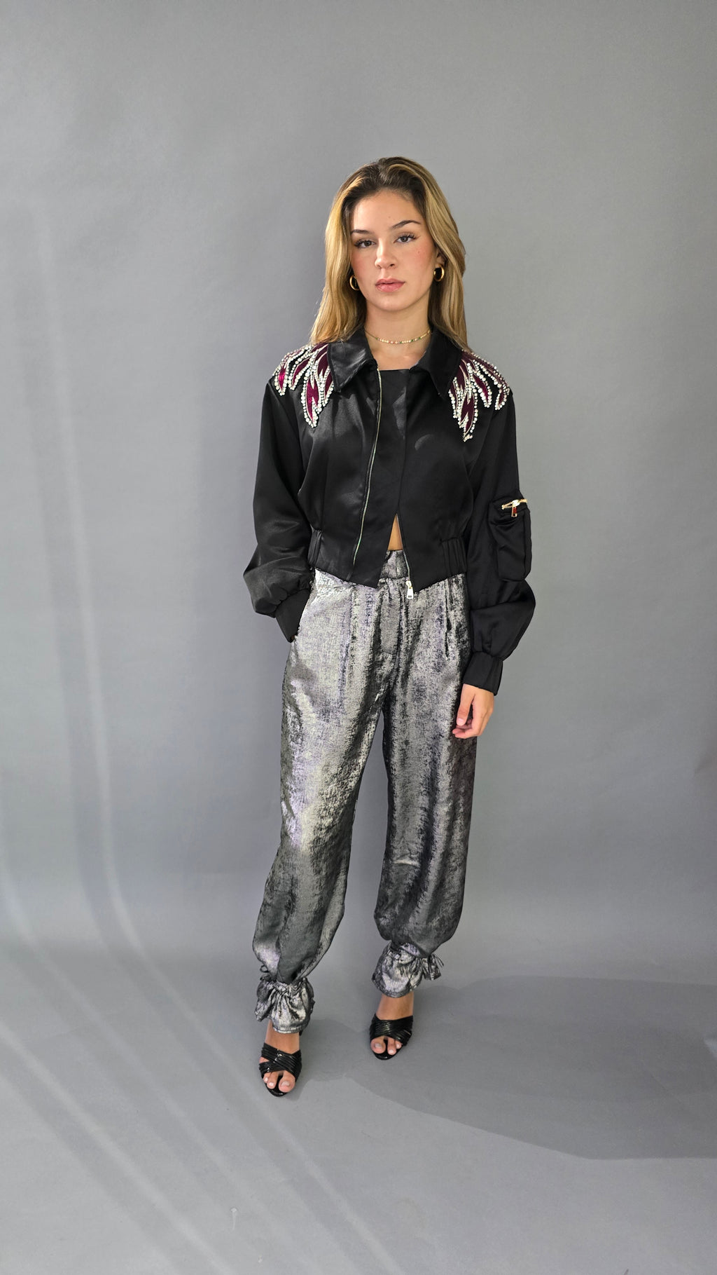 Bomber Blanca y Negro