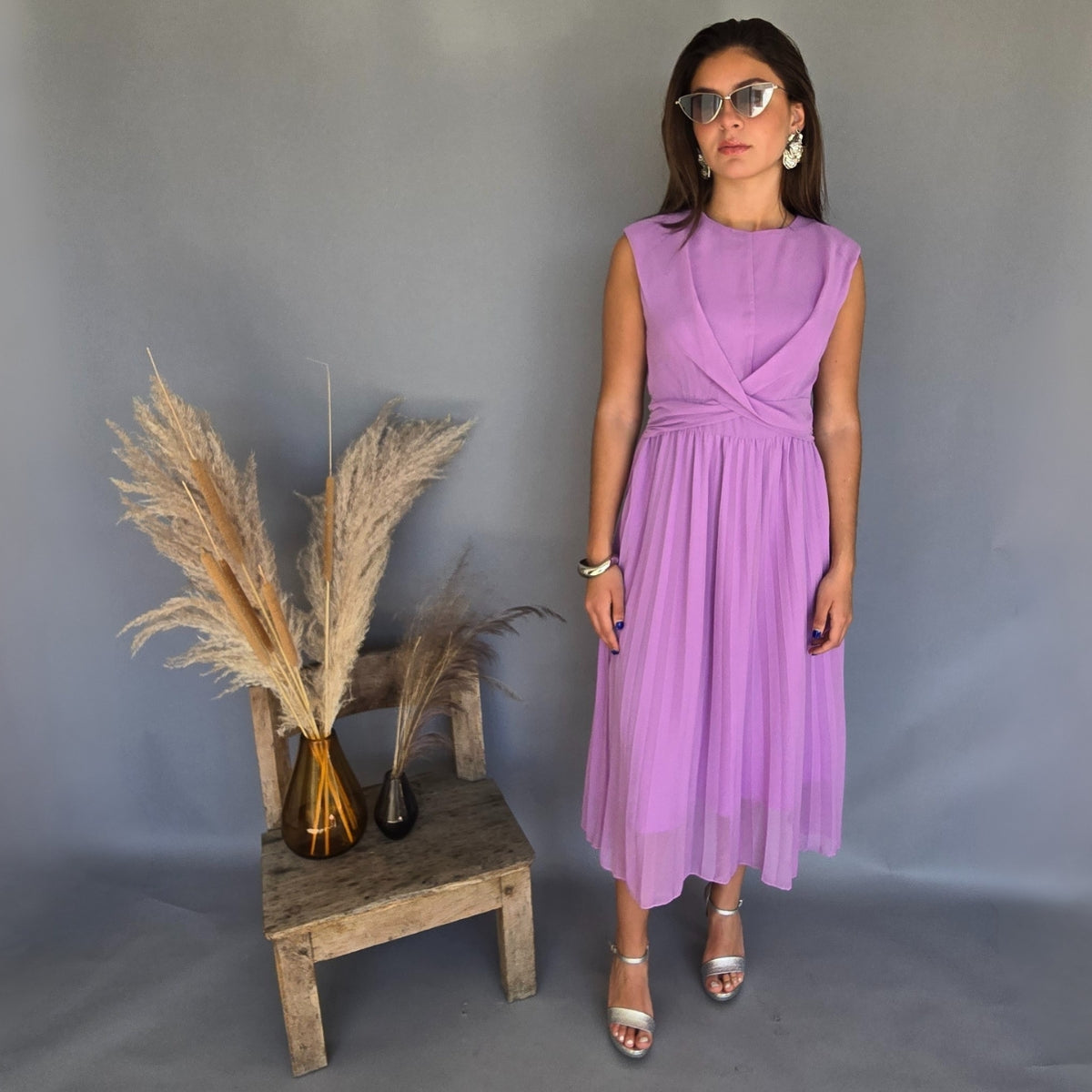 Vestido Midi Lila