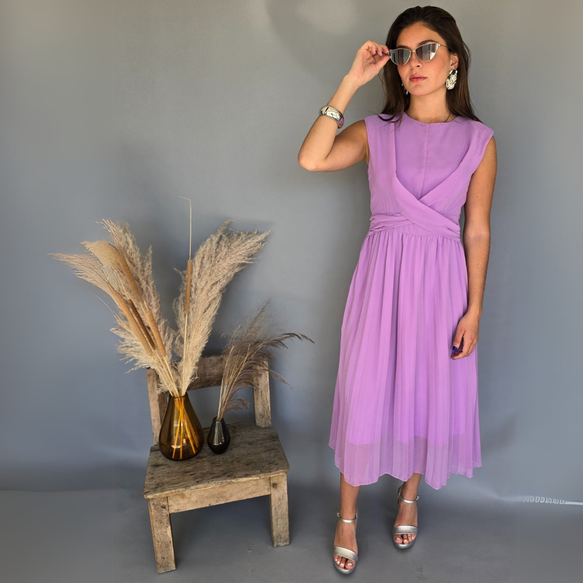 Vestido Midi Lila