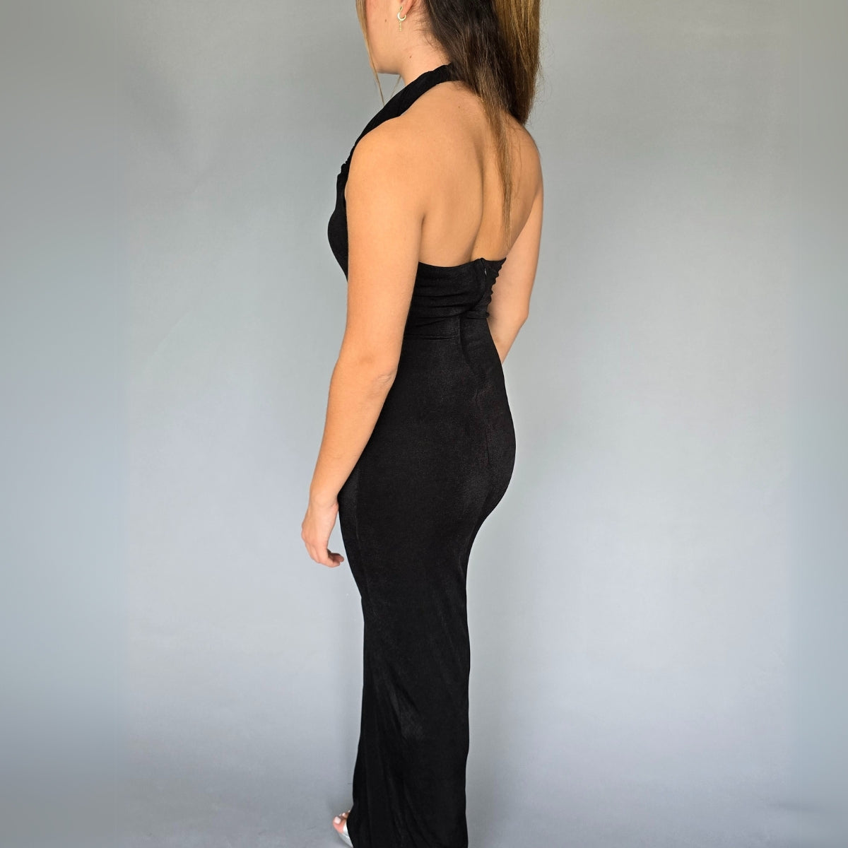 Vestido Negro Halter