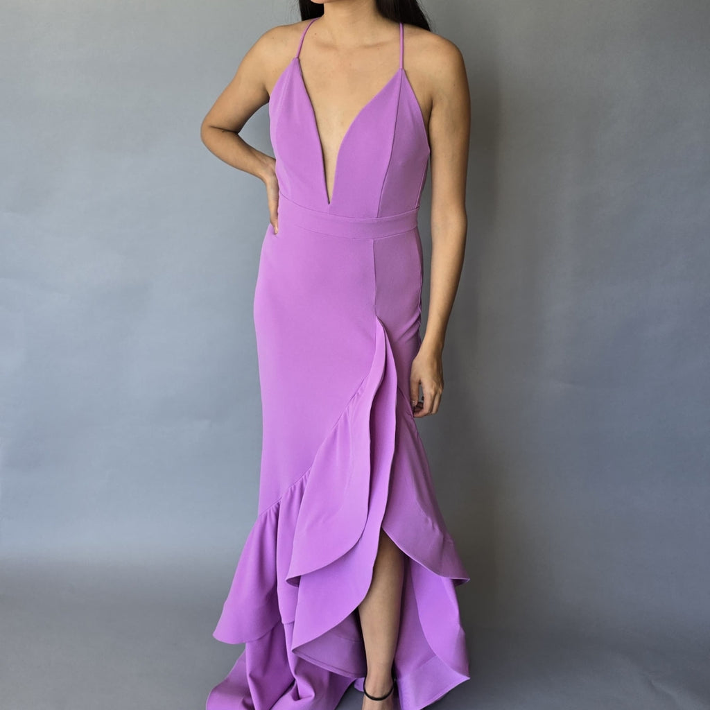 Maxi Vestido Olanes Lila